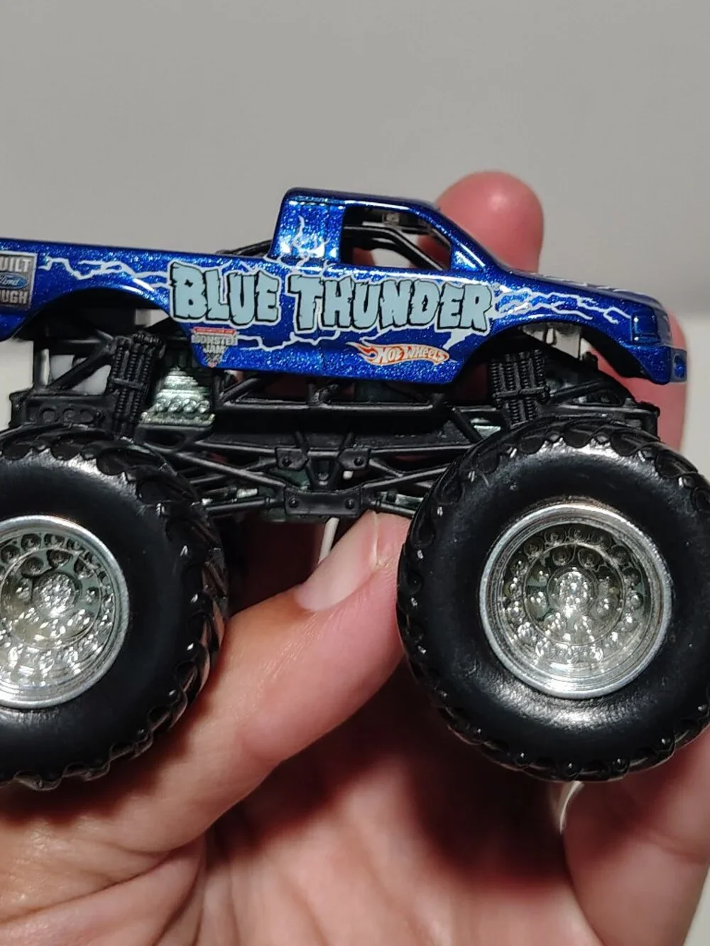 Vintage Hot Wheels Monster Jam Wild Thang Blue Thunder 1:64 Truck Lot of 2